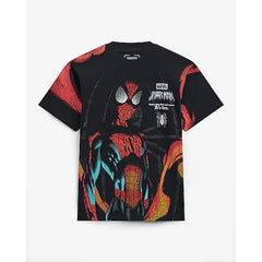 Express Spiderman Graphic Black T-Shirt