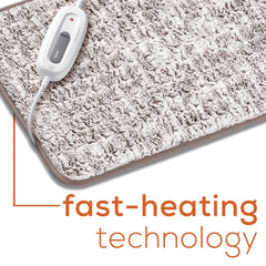 Beurer UHP26N Microplush Heating Pad - Back Pain Relief with Auto Shut-Off & Adjustable Strap
