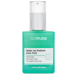 goPure Wake Up Radiant AHA Peel β Gentle Resurfacer, Visibly Brightens Dark Spots, Smooths the Look of Rough Skin & Visibly Firms Lines, Great For All Skin Types