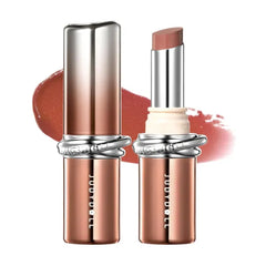 JUDYDOLL PDRN Stay Shine Lipstick, Nourishing with Salmon Dna Serum & 80% Rose Collagen Essence,Dual-Layer Color Lock, Transfer-Resistant, Long Wear, Nude Color
