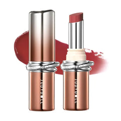 JUDYDOLL PDRN Stay Shine Lipstick, Nourishing with Salmon Dna Serum & 80% Rose Collagen Essence,Dual-Layer Color Lock, Transfer-Resistant, Long Wear, Nude Color