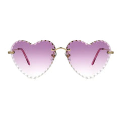 Foster Grant Women's Heart-Shaped Fashion Sunglasses Rose Gold
