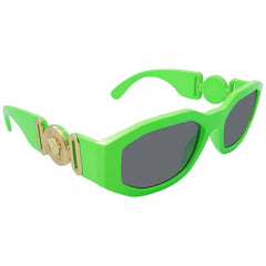 Versace VE 4361 Plastic Unisex Geometric Sunglasses Black 53mm Adult