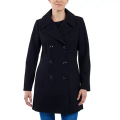 Anne Klein Womens Double Breasted Peacoat, Stylish and Warm Outerwear for Cold Weather
