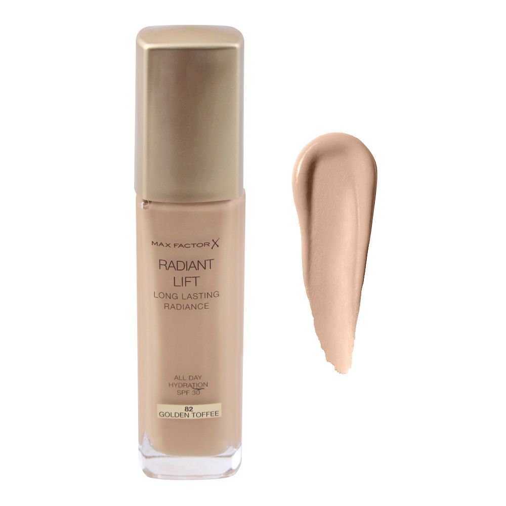 MaxFactor Radiant Lift Foundation 082 Golden Toffee 30 Ml - AllurebeautypkMaxFactor Radiant Lift Foundation 082 Golden Toffee 30 Ml