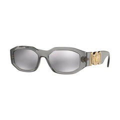 Versace VE 4361 Plastic Unisex Geometric Sunglasses Black 53mm Adult