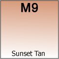 Glam Air Brush Foundation Makeup"long Lasting" Flawless, Beautiful, Natural Looking Skin with Glam Air (SUNSET TAN M9)