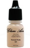 Airbrush Makeup Foundation Matte Finish M3 Natural Nude Water-based Makeup Long Lasting All Day Without Smearing Running, Fading or Caking 5ml Bottle By Glam Air