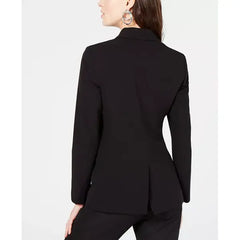 Women's One-Button Notch-Collar Blazer, Created for Macy's-Black