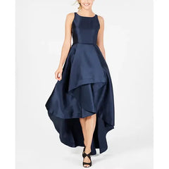 Adrianna Papell High Low Mikado Gown for Sophisticated and Elegant Evening Wear