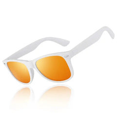 LINVO Classic Retro Polarized Black Sunglasses for Men Women Fishing Driving Hiking