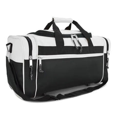 DALIX 21" Blank Sports Duffle Bag Gym Bag Travel Duffel with Adjustable Strap in Purple