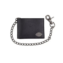 Dickies Security Leather Slimfold Men's Wallet with Chain