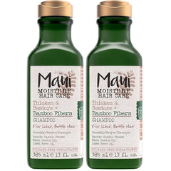 Maui Moisture Thicken & Restore + Bamboo Fibers Strengthening Shampoo to Soften Transitioning or Natural Hair & Renew Brittle Hair, Vegan, Silicone & Paraben Free, 13 fl oz