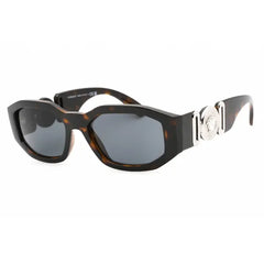 Versace VE 4361 Plastic Unisex Geometric Sunglasses Black 53mm Adult