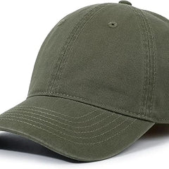 Unisex Cotton Baseball Cap Plain Blank Dad Hat Adjustable Vintage Solid Hat