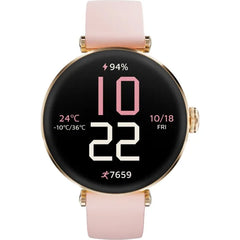 Kieslect Pura Lady Smart Watch with Bluetooth Calling, AMOLED Display, Fitness & Health Tracker (YFT2119EU) - Pink/White