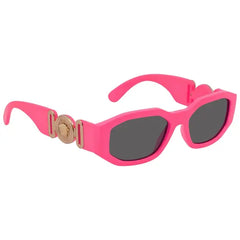 Versace VE 4361 Plastic Unisex Geometric Sunglasses Black 53mm Adult