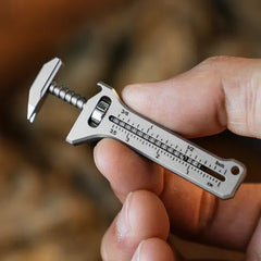 Titaner TiSpanner 2.0 Compact Titanium Multitool – Adjustable Wrench, Caliper, Bottle Opener & EDC Keychain Tool