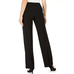 Women's Mid-Rise Pull-On Slash-Pocket Pants,Created by Macy's-Black