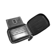 Mancini Men's Boulder Collection RFID Secure Zippered Wallet with Removable Passcase