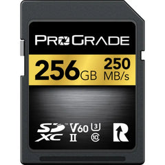 ProGrade Digital 256GB Gold UHS-II SDXC Memory Card (V60)