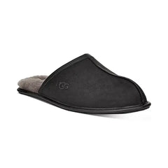 UGG® Men's Scuff Leather Loafers, Stylish and Comfortable Slip-On Footwear for Men, Black