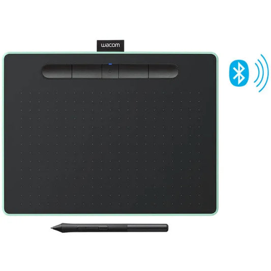Wacom Intuos Bluetooth Creative Pen Tablet, Medium (CTL6100WLE0) - Pistachio Green