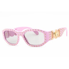 Versace VE 4361 Plastic Unisex Geometric Sunglasses Black 53mm Adult