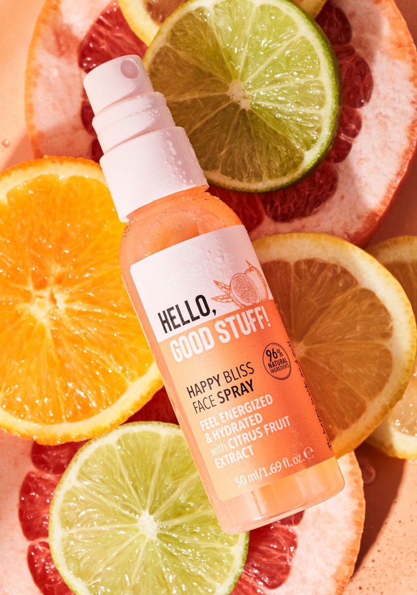 Essence Hello Good Stuff! Happy Bliss Face Spray 50Ml - AllurebeautypkEssence Hello Good Stuff! Happy Bliss Face Spray 50Ml