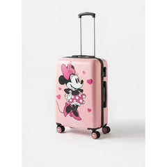Max fashion Minnie Mouse Print Hardcase Trolley Travel Bag with Retractable Handle - 65x45x26 cm