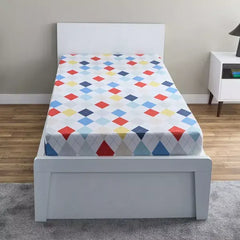 Max fashion Nora Plaid Microfibre Single Fitted Sheet - 90x190+25 cm