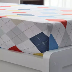 Max fashion Nora Plaid Microfibre Single Fitted Sheet - 90x190+25 cm