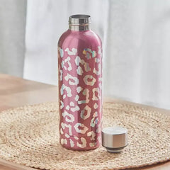 Wild Glam Embossed Print Water Bottle - 500 ml