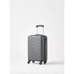 Max fashion Textured Hardcase Trolley Bag with Wheels and Retractable Handle black