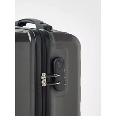 Max fashion Textured Hardcase Trolley Bag with Wheels and Retractable Handle black