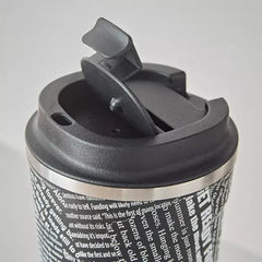 Inky Stainless Steel Double Wall Travel Mug - 380 ml Black
