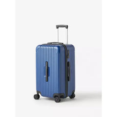 Max fashion Textured Hardcase Trolley Bag with Wheels and Retractable Handle blue
