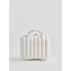 Max fashion Textured Hardcase Cabin Case with Double Handle and Zip Closure