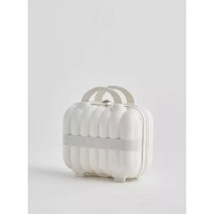 Max fashion Textured Hardcase Cabin Case with Double Handle and Zip Closure