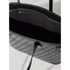 Textured Bag with Zip Closure and Top Handle