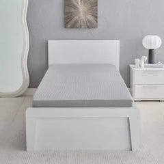 Max fashion Hamilton Stripe Satin Cotton Single Fitted Sheet - 90x200+36 cm gray