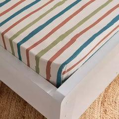 Max fashion Joy Adventurer Campsite Single Cotton Fitted Sheet - 90x200+25 cm