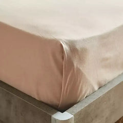 Max fashion Ballina Solid Cotton Twin Flat Sheet - 170x260 cm