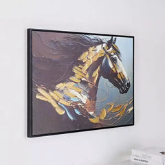 Max fashion Ersel Running Horse Canvas with Hand Painting - 50x70x2.5 cm