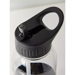 Textured Sipper Water Bottle - 1 L black