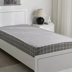 Max fashion Matrix Acron Single Fitted Sheet - 90x200+20 cm gray