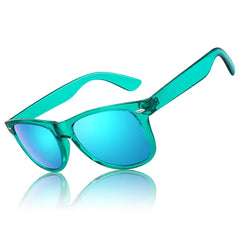 LINVO Classic Retro Polarized Black Sunglasses for Men Women Fishing Driving Hiking