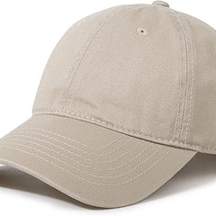 Unisex Cotton Baseball Cap Plain Blank Dad Hat Adjustable Vintage Solid Hat