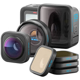 GoPro Hero 13 Action Camera With HB-Series Lens Collection - Black